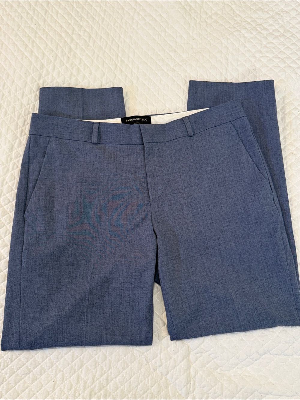 Banana Republic Slate Blue Tailored Dress Pants